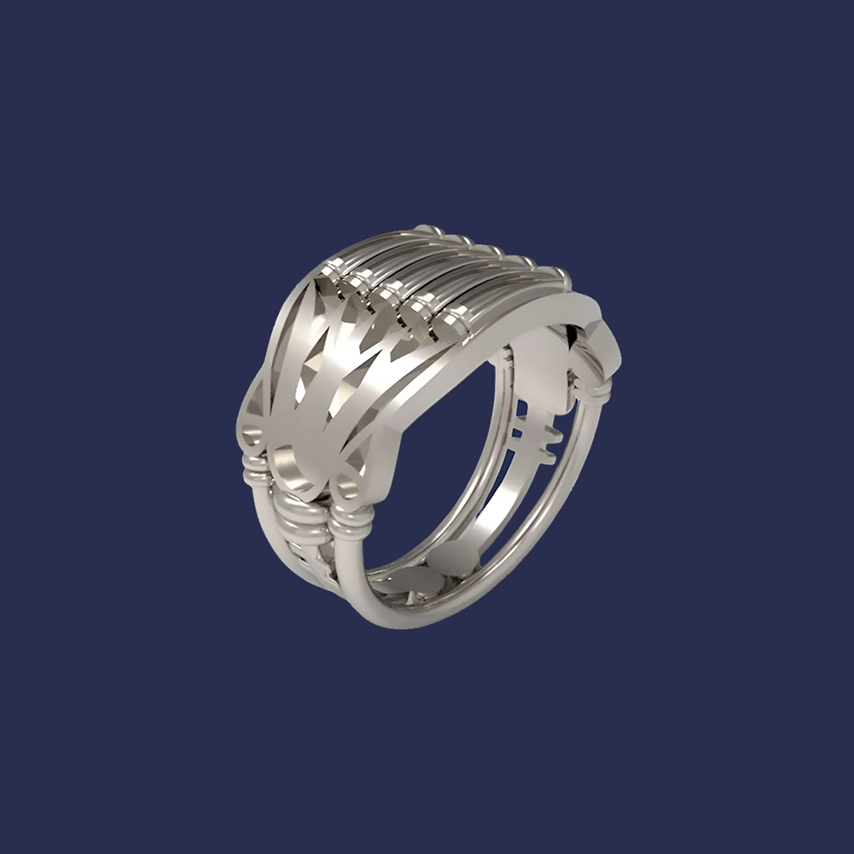 Handcrafted 925 sterling silver lotus royal ring design by Saad of Egypt, inspired by ancient Egyptian jewelry, showcasing the transformation from heritage concept to modern wearable art.