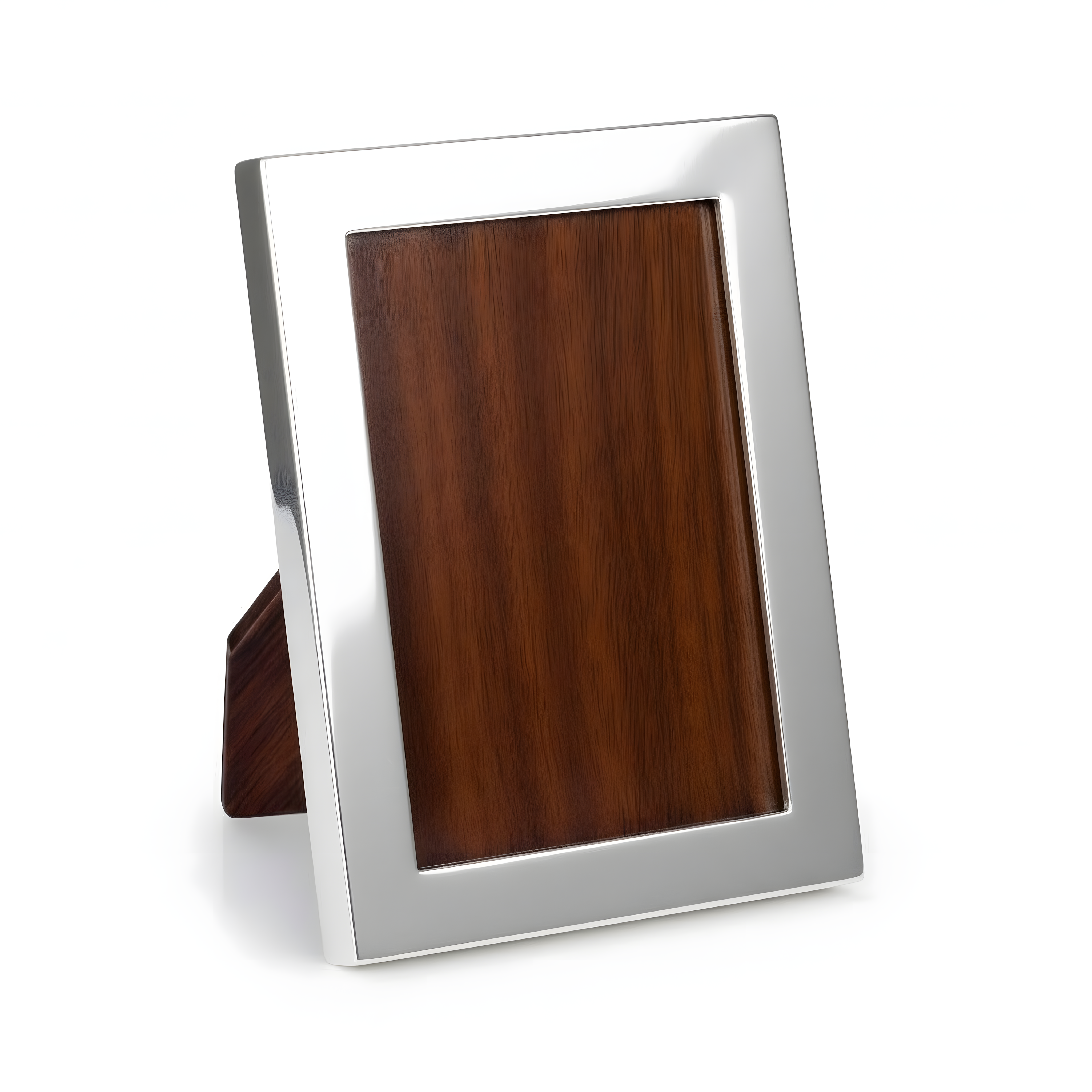 Minimalist classic picture frame in handcrafted 900 premium silver. Timeless home decoration gift for modern and classic interiors by Saad of Egypt