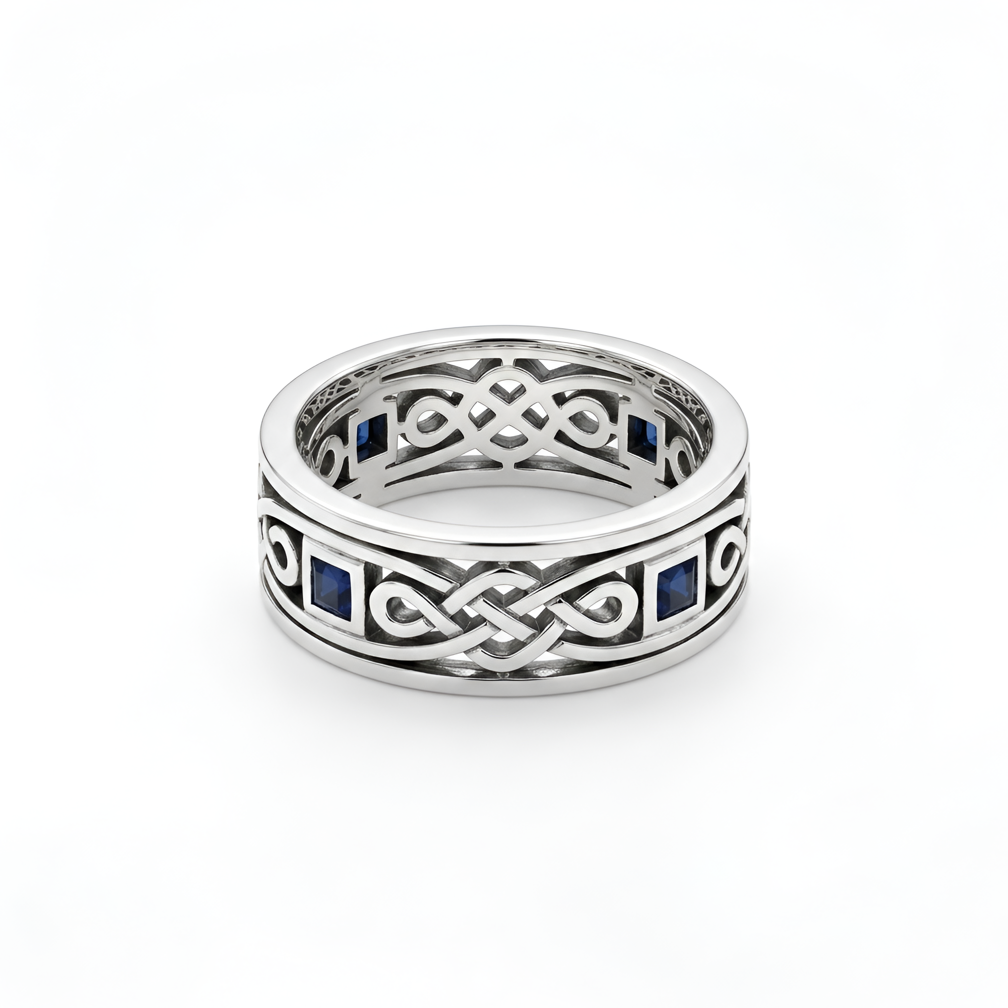 Handcrafted Gothic Amethyst ring in 925 sterling silver featuring intricate gothic-inspired patterns and deep amethyst detailing. Elegant handmade women’s ring by Saad of Egypt designed as a timeless luxury gift.