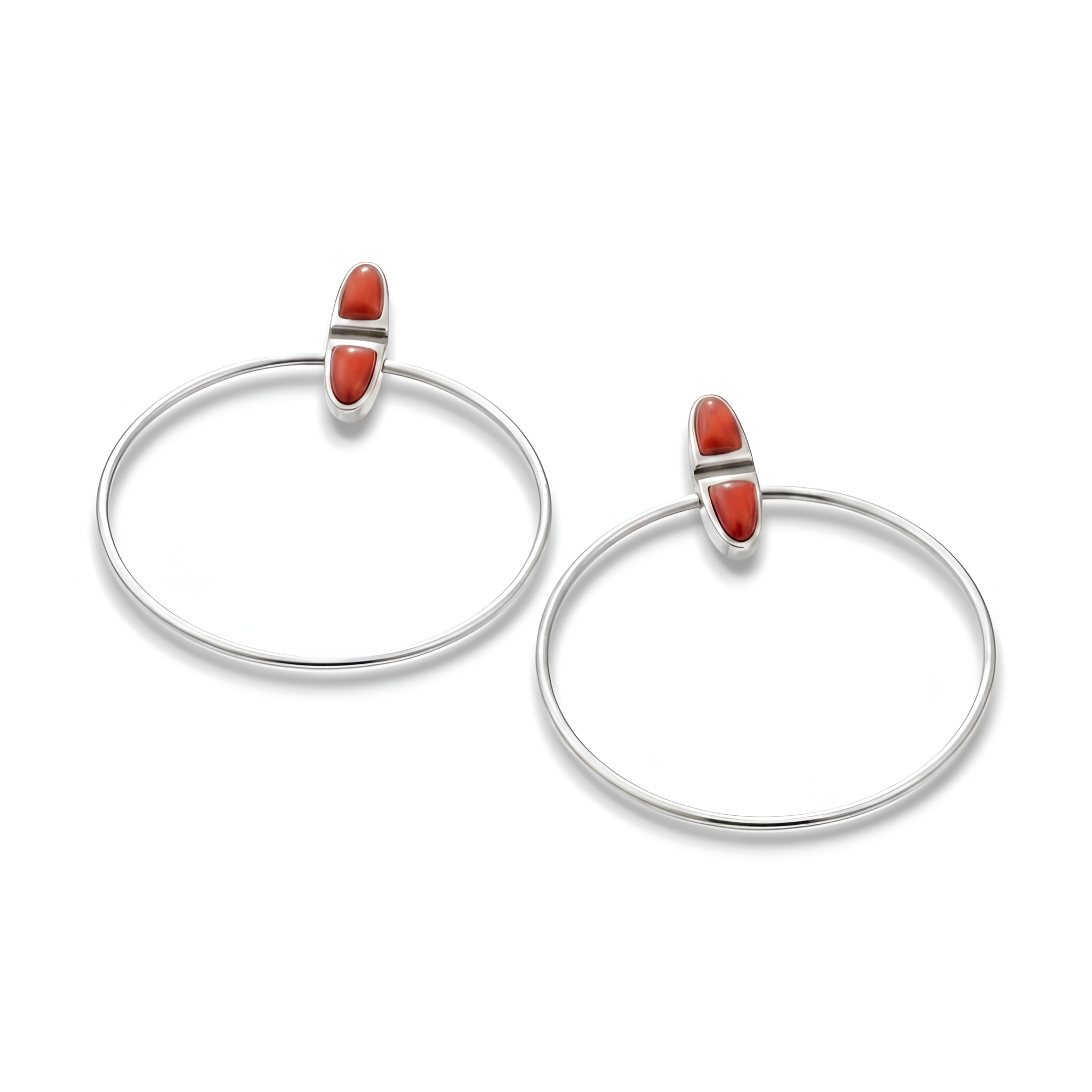 Elegant handcrafted 925 sterling silver agate earrings featuring rich natural agate stones with a refined modern silhouette, designed for timeless feminine elegance, sophisticated styling, and luxurious silver gift collections by Saad of Egypt.