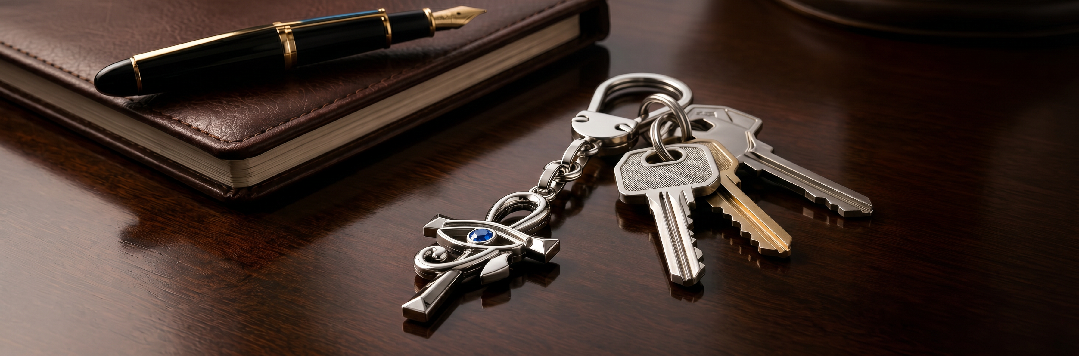Refined 925 sterling silver keychains by Saad of Egypt crafted with elegant luxury details for sophisticated men accessories and timeless everyday gifting.
